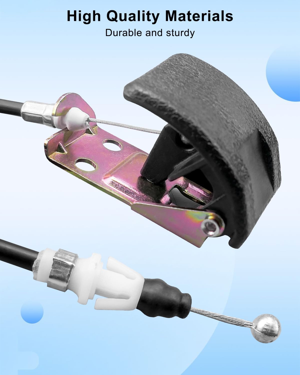 Front Hood Release Cable and Handle Fit for Mitsubishi Lancer 2008-2017 Replace 5910A027XA 5910A065