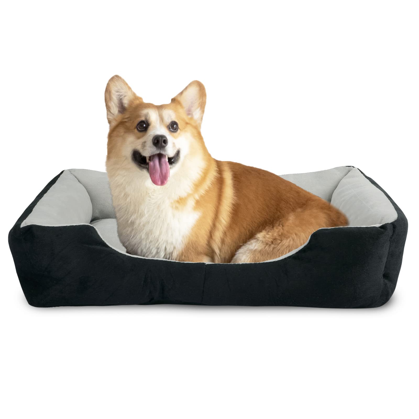 SENNAUX Dog Beds for Extra Large Dogs Rectangle Pet Dog Bed Washable Pet Bed Mattress Comfortable Pet Mat with Non-Slip Bottom for Dogs Cats & Pets 35.4"x27.6"x6"