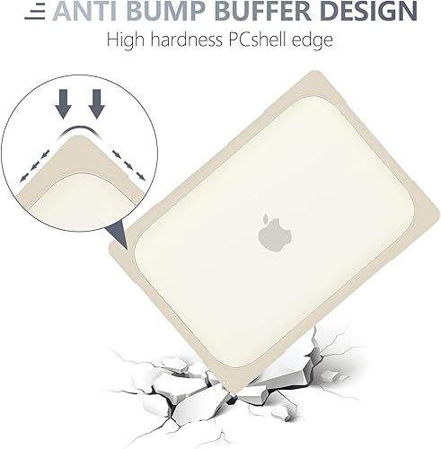 Miniatura 6 de Batianda Funda rígida resistente a prueba de golpes para MacBook Air de 15 pulgadas 2024 A3114 A2941 (M2) 2023, resistente a prueba de golpes, con