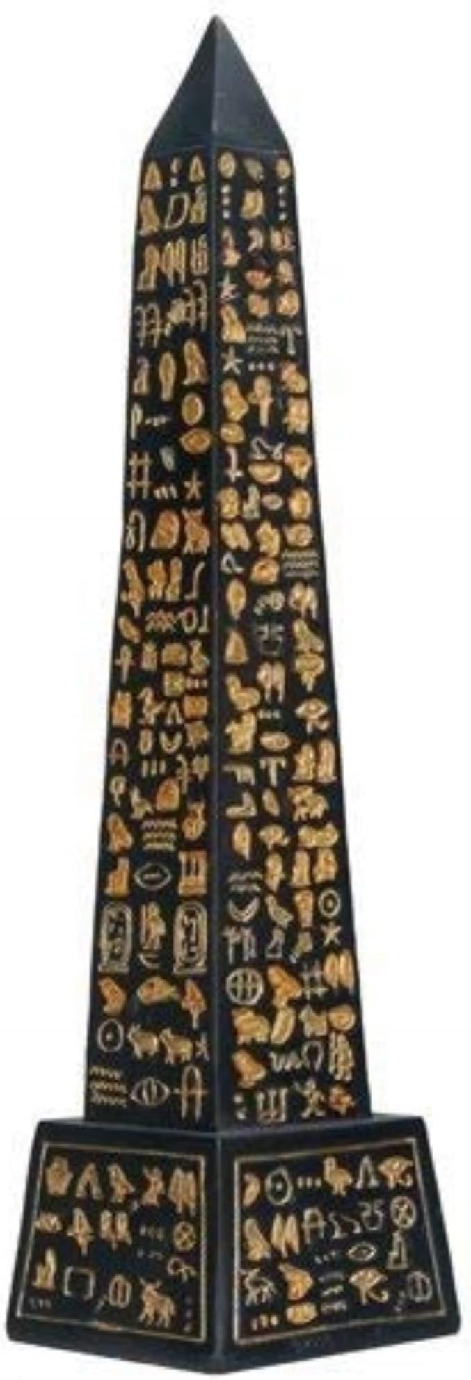 SUMMIT COLLECTION Black Egyptian Obelisk Collectible Figurine