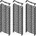 Mudder Pegboard Clips Hook Locks Black Plastic Peg Locks Pegboard Hook Retainers Display Organizer Peg Board Retainers Fit 1/4 Inch and 1/8 Inch Pegboards(100 Pieces)