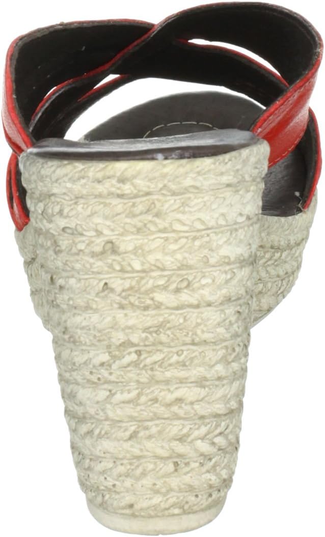 Manitu Girls' Easy Without Back Red Leder Clogs And Mules Shoes 38