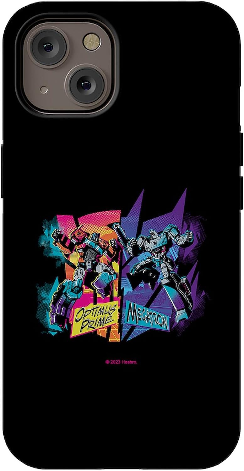 CafePress Transformers Optimus Prime Vs. Megatron iPhone 14 Tough Hard Case