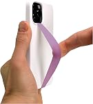 Phone Loops: Silicone Stretch Elastic Phone Strap, Phone Holder for Hand by Phone Loop, Small, Light and Discreet Slim Phone Strap Grip, Secure Phone Hand Holder and Phone Grip Strap