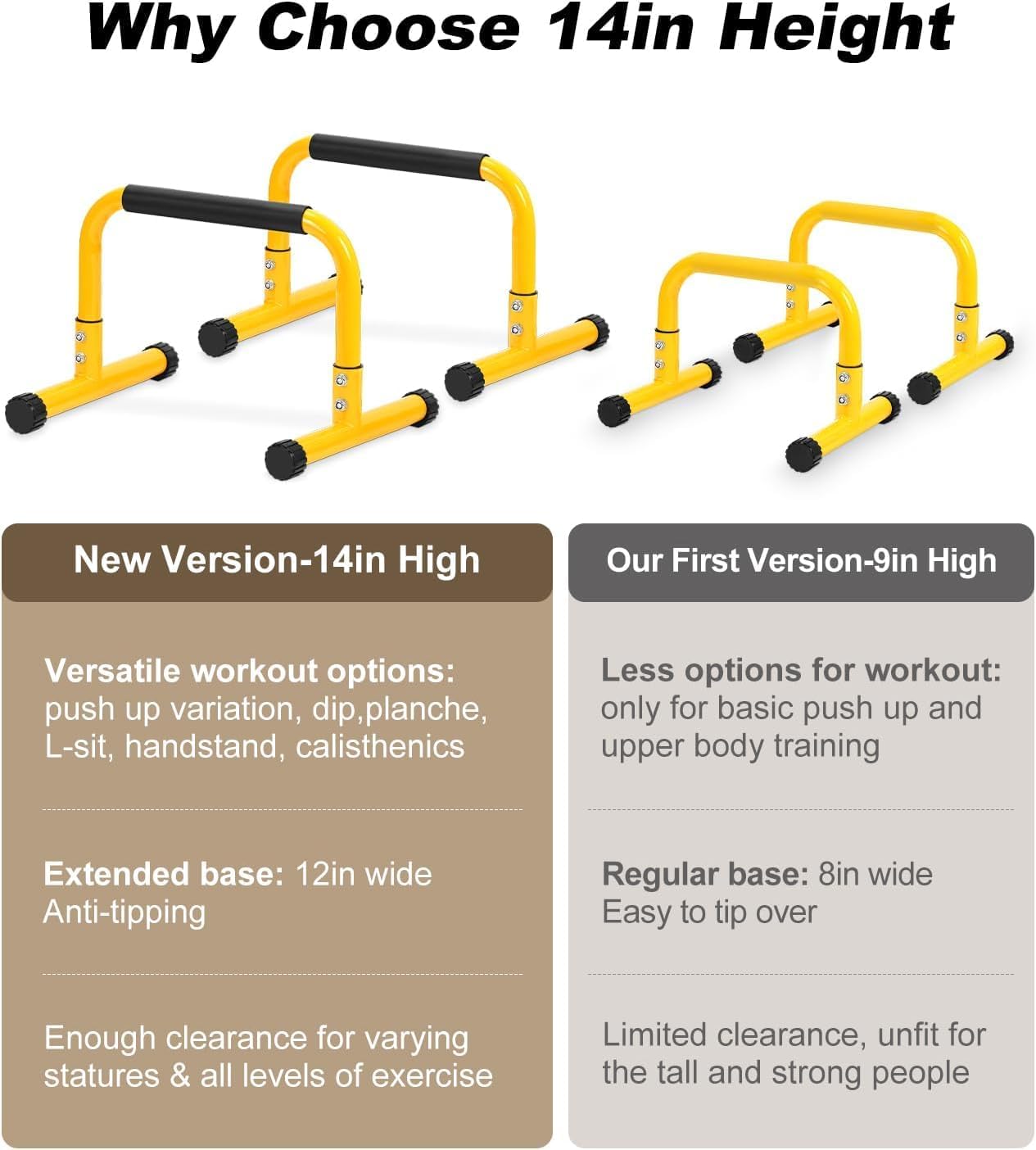 Dip Bar Push Up Bar Height Home Bar Parallel Bars VEVOR Dip Bar