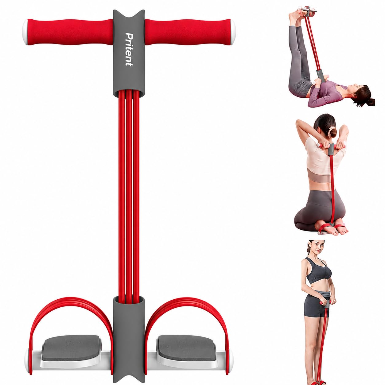 Pritent Pull Reducer Training Band, Exercise Equipment for Home Gym, Yoga Pedal Puller Resistance Band, Tummy Trimmer for Men Women, Leg Stretching Band for Exercise, Full Body Workout Tool-picture-11