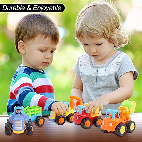 ORWINE Inertia Toy Early Educational Toddler Baby Toy Friction Powered Cars Push and Go Cars Tractor Bulldozer Dumper… - Image 7