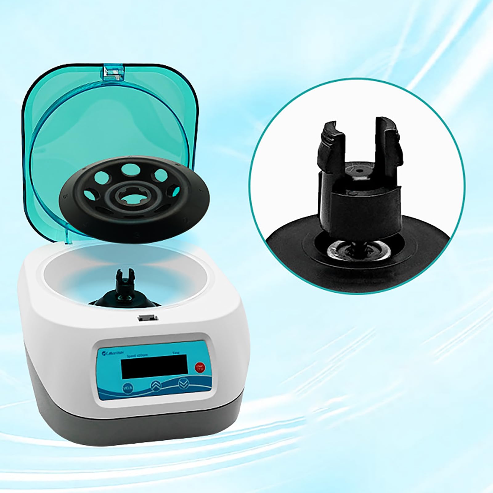 Centrifugeuse De Laboratoire Numérique LCD, Centrifugeuse De Bureau, Vitesse : 500-7 000 TR/Min, Blocage du Rotor Élastique, Moteur À Courant Continu, Vitesse Réglable,12000