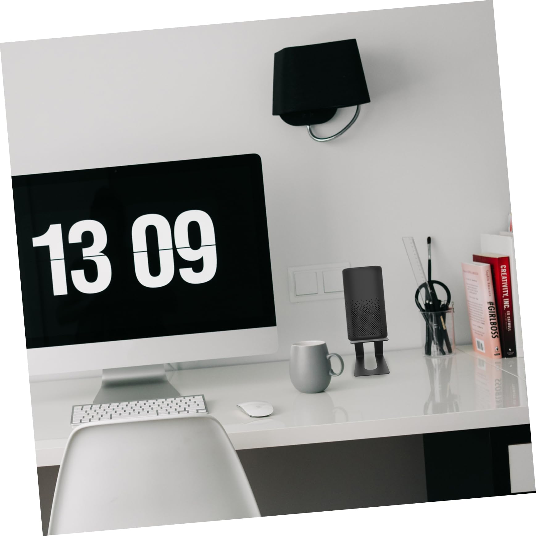 GRIRIW Monitor Speaker Stands Desk Speaker Stand Riser for Computer Speakers Sturdy and Sleek Design