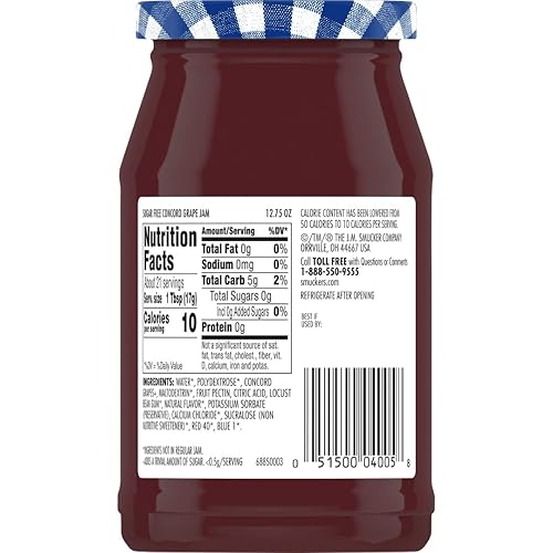 Miniatura 8 de Paquete variado de mermelada sin azúcar uva Concord mermelada de naranja mermelada de fresa sin semillas paquete de 3