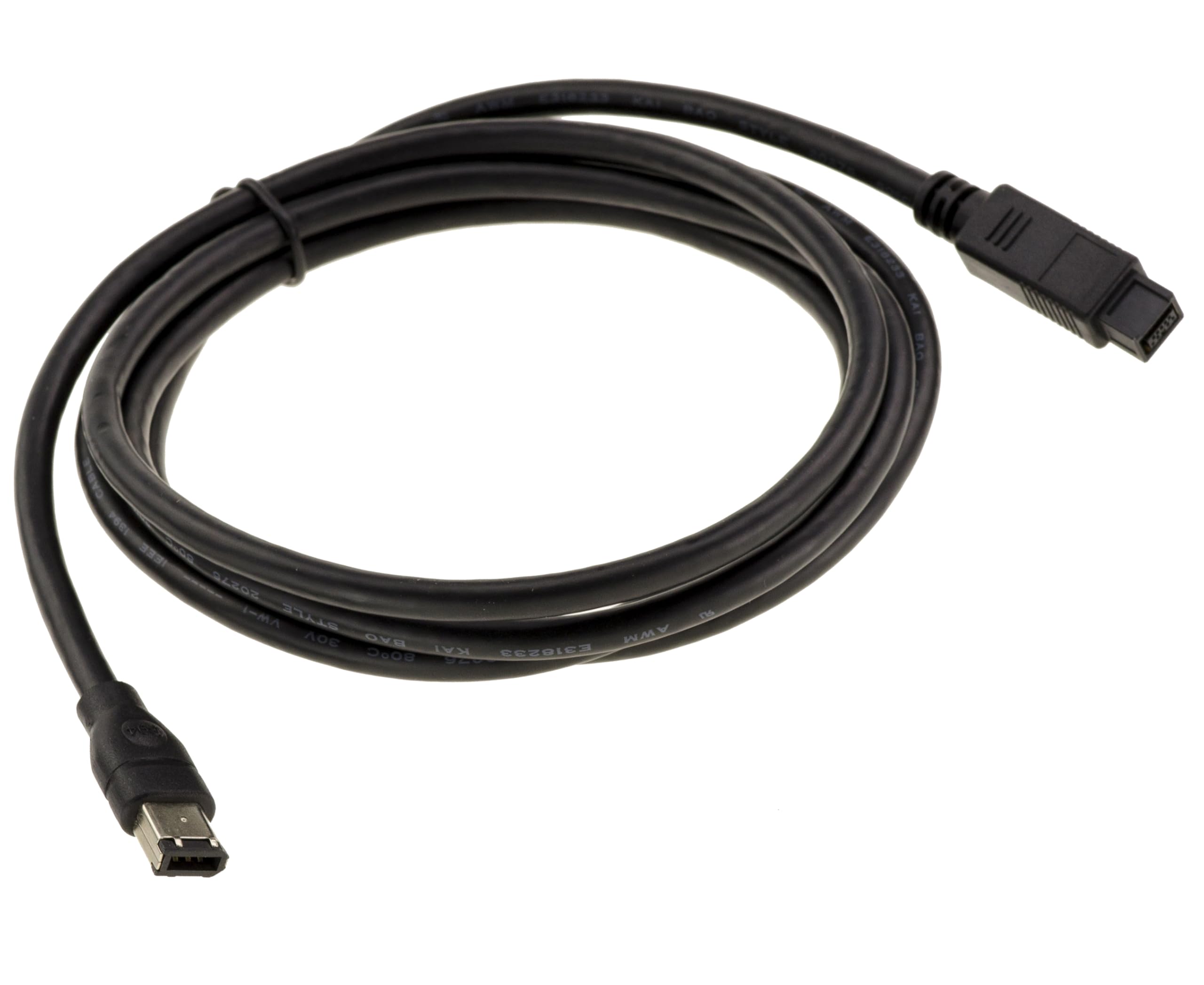 KALEA-INFORMATIQUE Cavo adattatore FireWire 400 IEEE1394a 6 punti a FireWire 800 IEEE1394b 9 punti maschio. Lunghezza 1,8 m