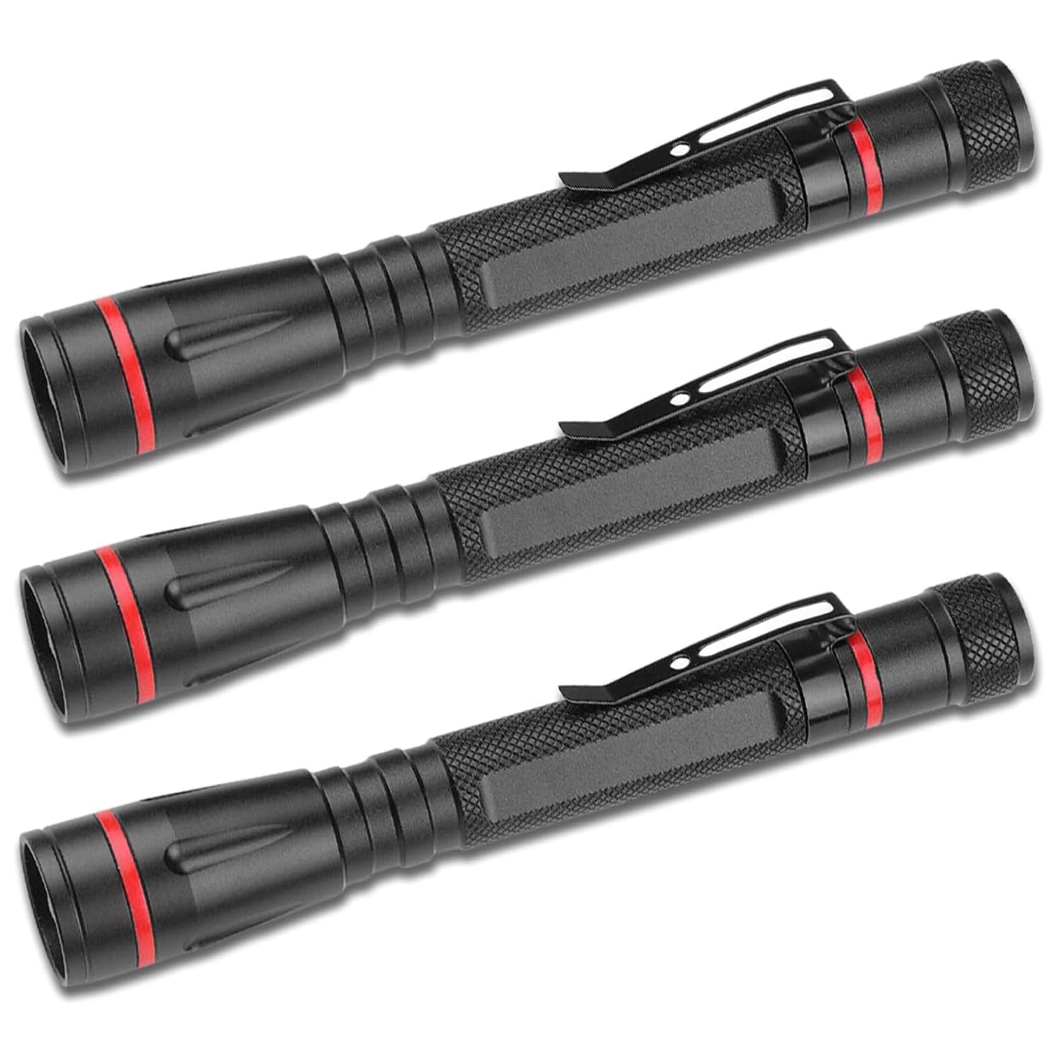 POCKETMAN LED Flashlights,High Lumens LED Torch Pocket Pen Light Penlight with 3 Modes, with Clip Zoomable