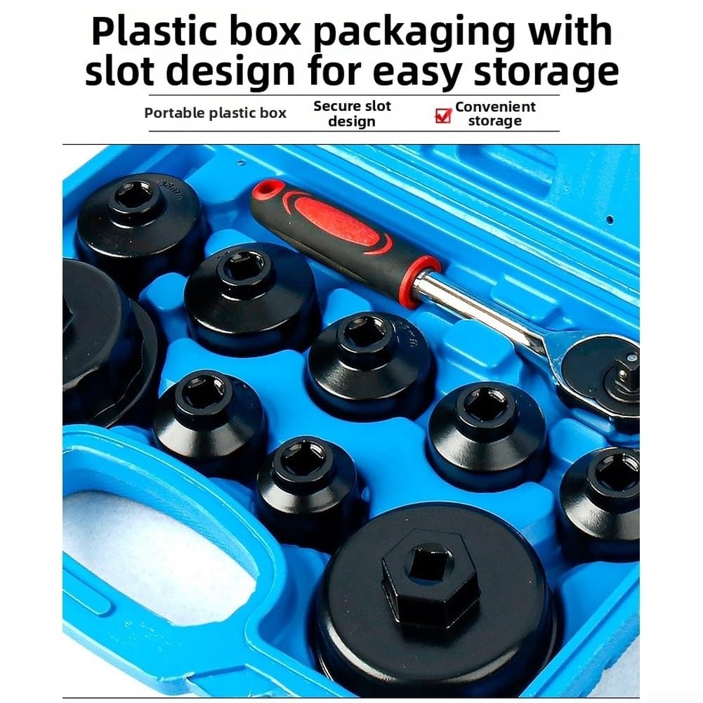 Juego de llaves de filtro de aceite estilo tapa 10 piezas, enchufe de filtro de aceite para Toyota para Lexus para BMW, herramienta de extracción de filtro de aceite