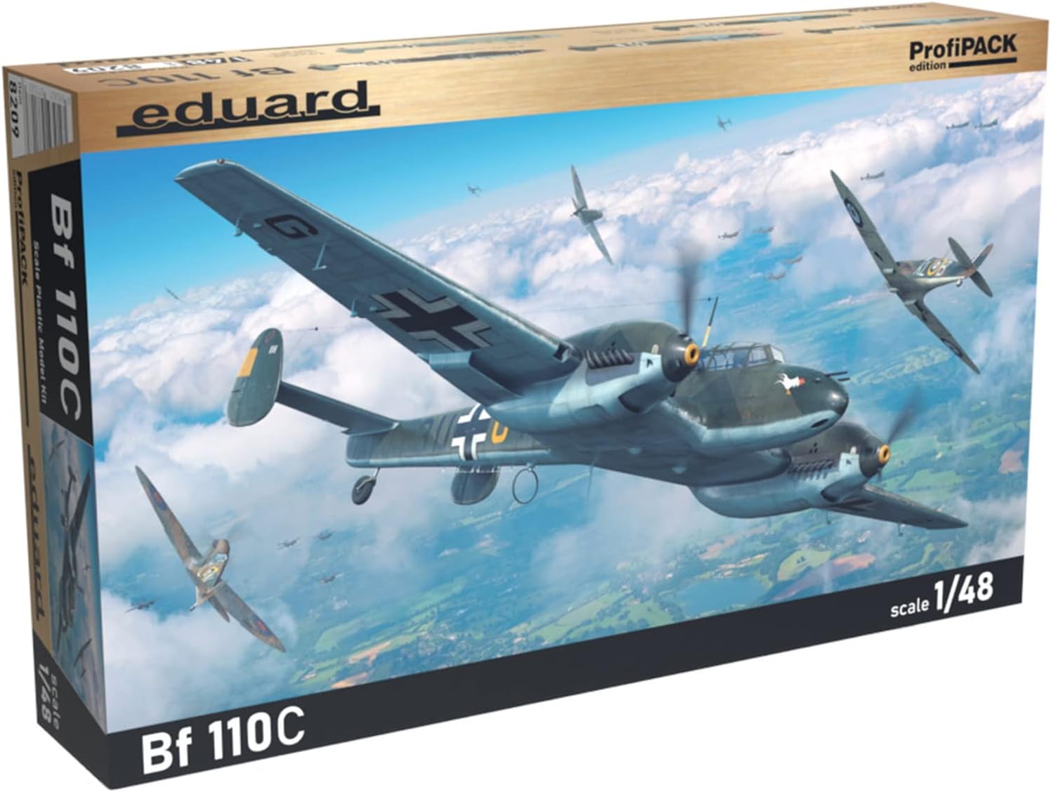 EDU8209 1/48 Profi Pack Luftwaffe Bf110C Plastic Model