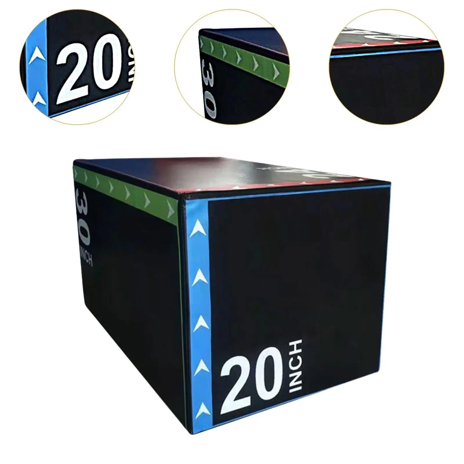 3-in-1-Sprungbox, hochdichte Agility-Box, Konditions- und Krafttraining, Dips for das Training im Heim-Fitnessstudio für Home-Gym-Übungen
