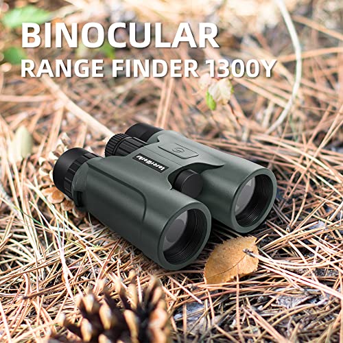 Laserworks Hunting Binoculars For Adults, Compact Binoculars With Rangefinder Built-In, Range Finder Binocular For Hunting 1300Y (Green) #TOP1