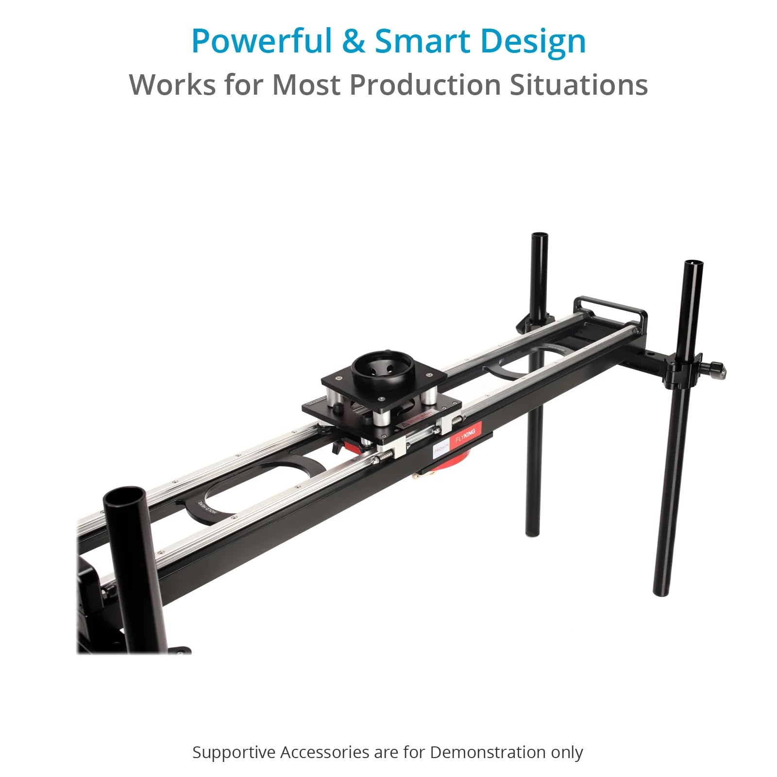 Curseur de précision PROAIM Flyking de 60 cm (Montage sur Bol) avec Rotation à 360° et butée Souple Antichoc. Compatible avec trépied Mitchell/Bowl. Charge utile jusqu'à 70 kg. (P-FK-2-BL)