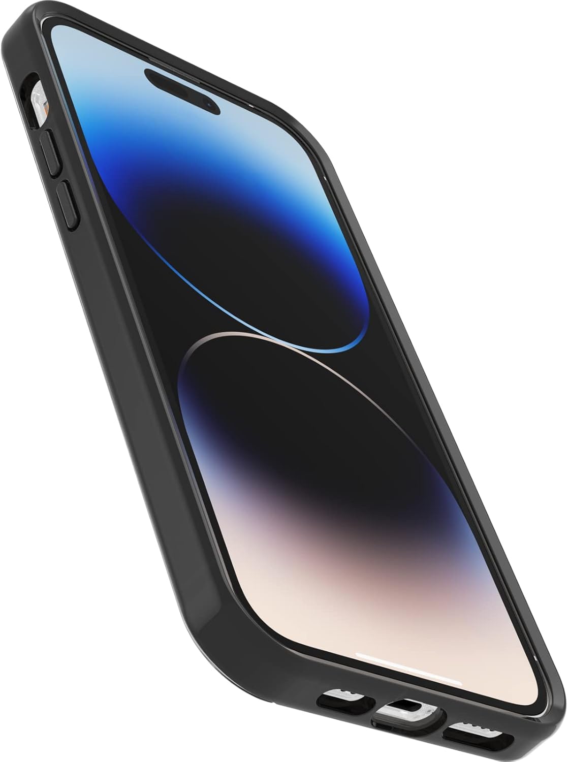 OtterBox iPhone 14 Pro Max (ONLY) Symmetry Series Case - Cow Print (Clear/Black), Ultra-Sleek, Wireless Charging Compatible, Raised Edges Protect Camera & Screen