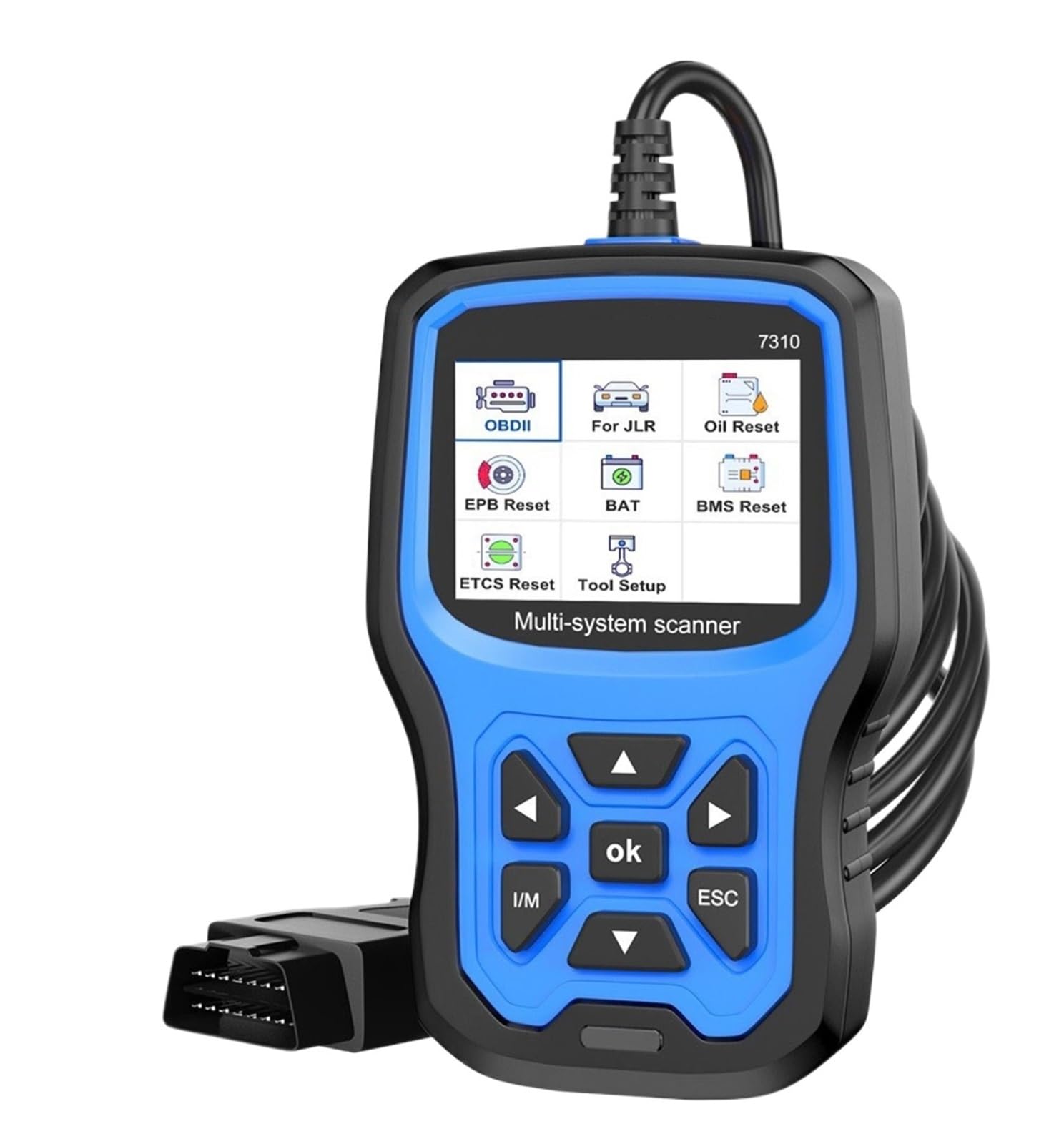 Scanner OBD2 Lecteur De Codes Automobiles For Les Systèmes ABS EPB SRS OIL BAT Reset Outil D'analyse De Diagnostic De Voiture