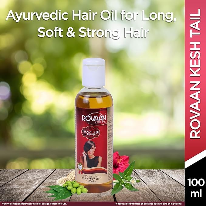 Image of Multani Rovaan Kesh Tail | Goodness Of Bhringraj | Helps In Hair Care, Growth, Premature Greying | Supports In Hair Fall Reduction | 100 Ml (Pack of 2)