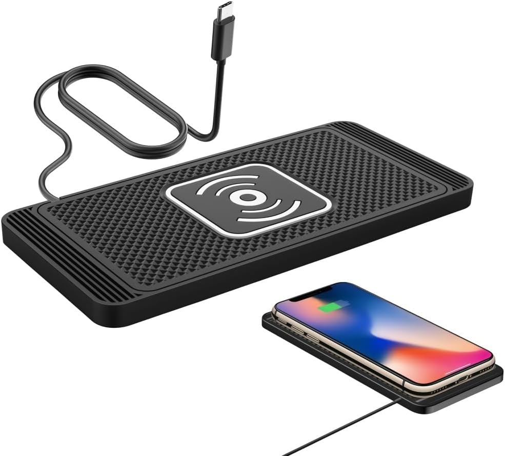 Car Wireless Charger Pad for Toyota 4Runner 4 Runner 2000-2011,15W Max Wireless Charger for Car,Non-Slip Wireless Phone Charger,Phone Flat Charging Mat,Apple,Samsung Devices,Type C