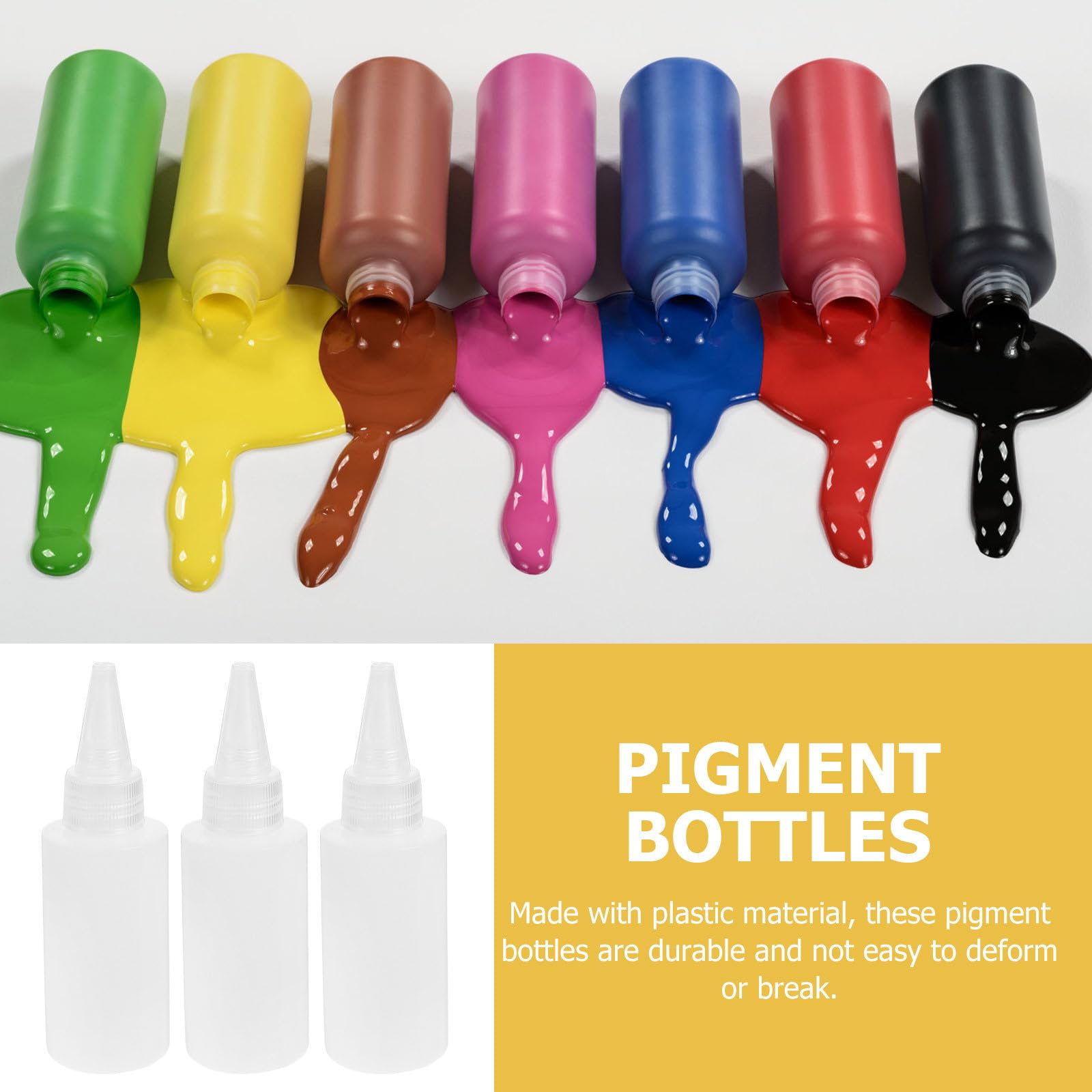 100 Pezzi Bottiglia di Erogazione per Pigmenti 50ml