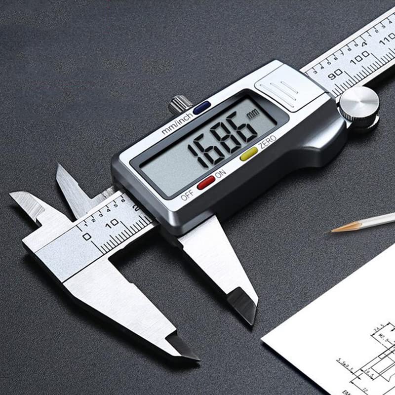 Callipers,Pied à Coulisse Vernier, Calipers numériques en acier inoxydable en acier inoxydable en acier inoxydable en acier inoxydable en acier inoxydable outil de mesure du micromètre métal CALIBRE