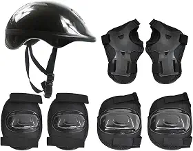 DM Toys Kit de Proteção Radical Plus Infantil Preto M 55-59cm, Radical, DMR5486