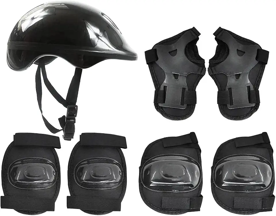 DM Toys Kit de Proteção Radical Plus Infantil Preto M 55-59cm, Radical, DMR5486