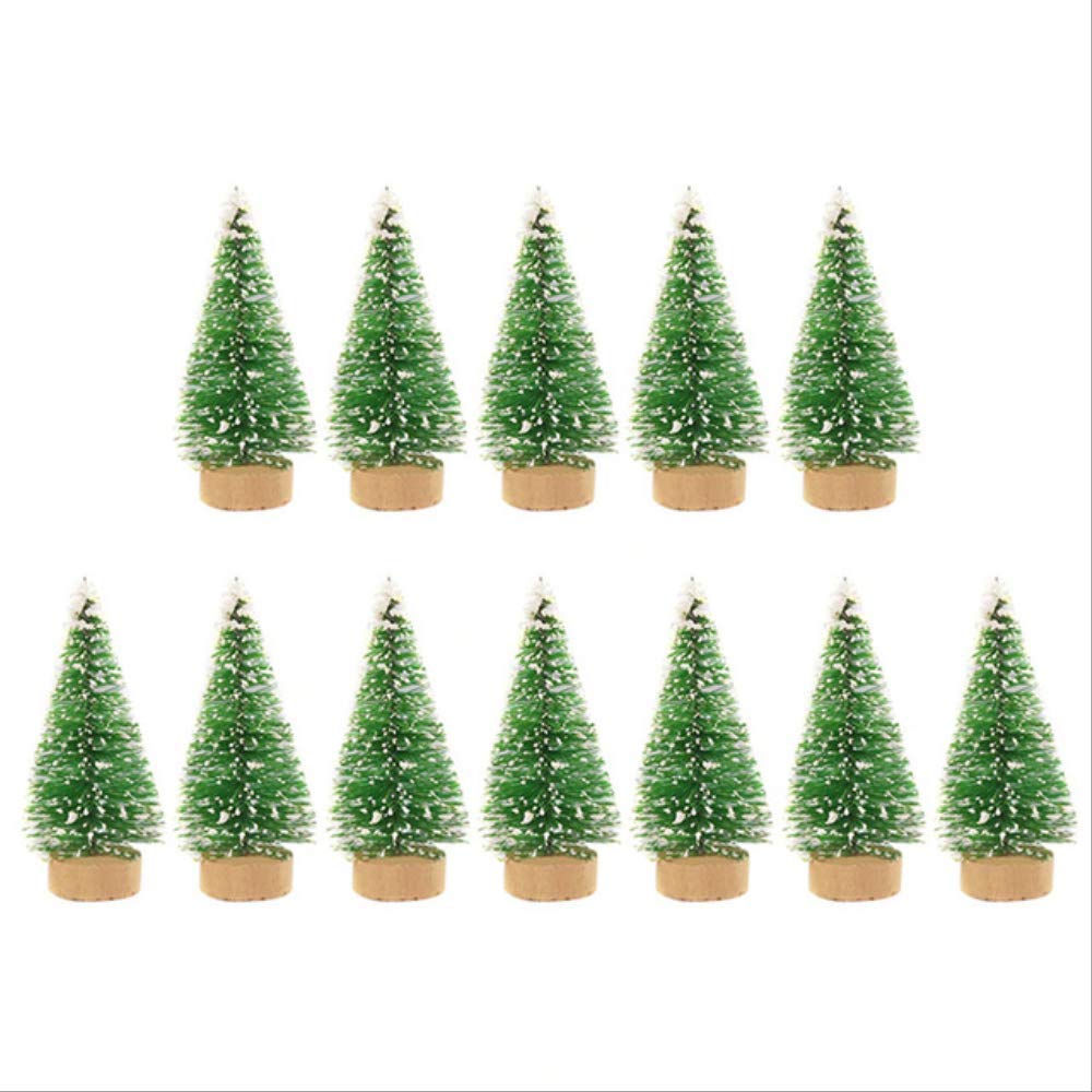 EliteKoopers 12 Pcs Mini Christmas Tree Ornaments For Xmas Home Party Decoration Gifts Item