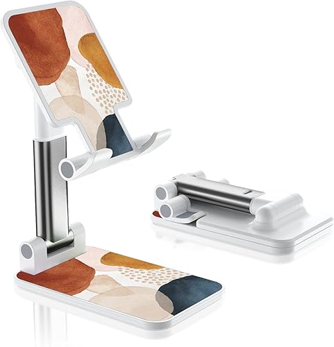 Soporte de teléfono plegable para escritorio, soporte de teléfono celular de ángulo ajustable para iPhone, Samsung y otros teléfonos inteligentes