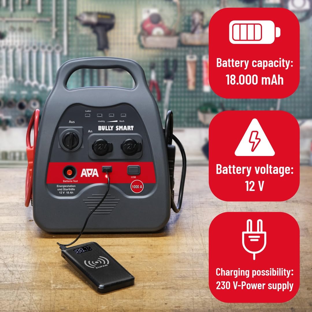 APA 16524 - Batería para Coche (12-24 V, 900 A)