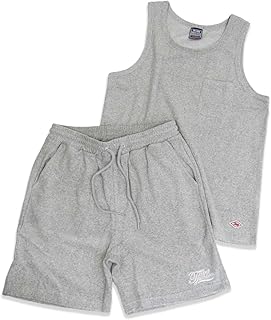 [トムティージュニア] パイル セットアップ メンズ タンクトップ ハーフパンツ 上下セット サーフブランド ノースリーブ タオル地 夏服 短パン ルームウェア 部屋着 set up