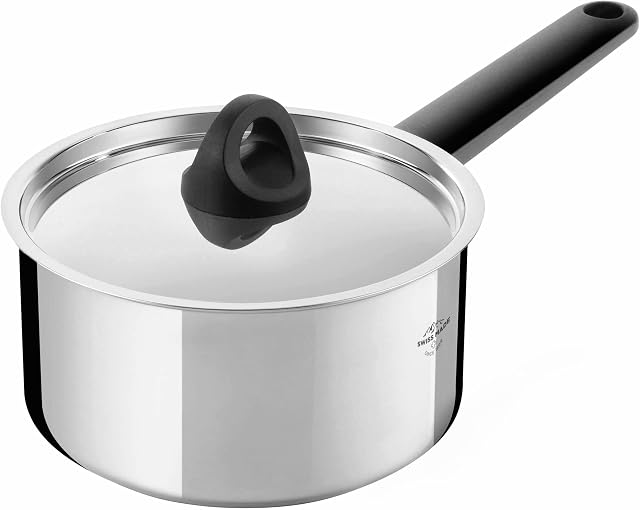 KUHN RIKON Saucepan Luna 3L/20cm, Stainless Steel, Silver, 38.5 x 21.5 x 15.5 cm
