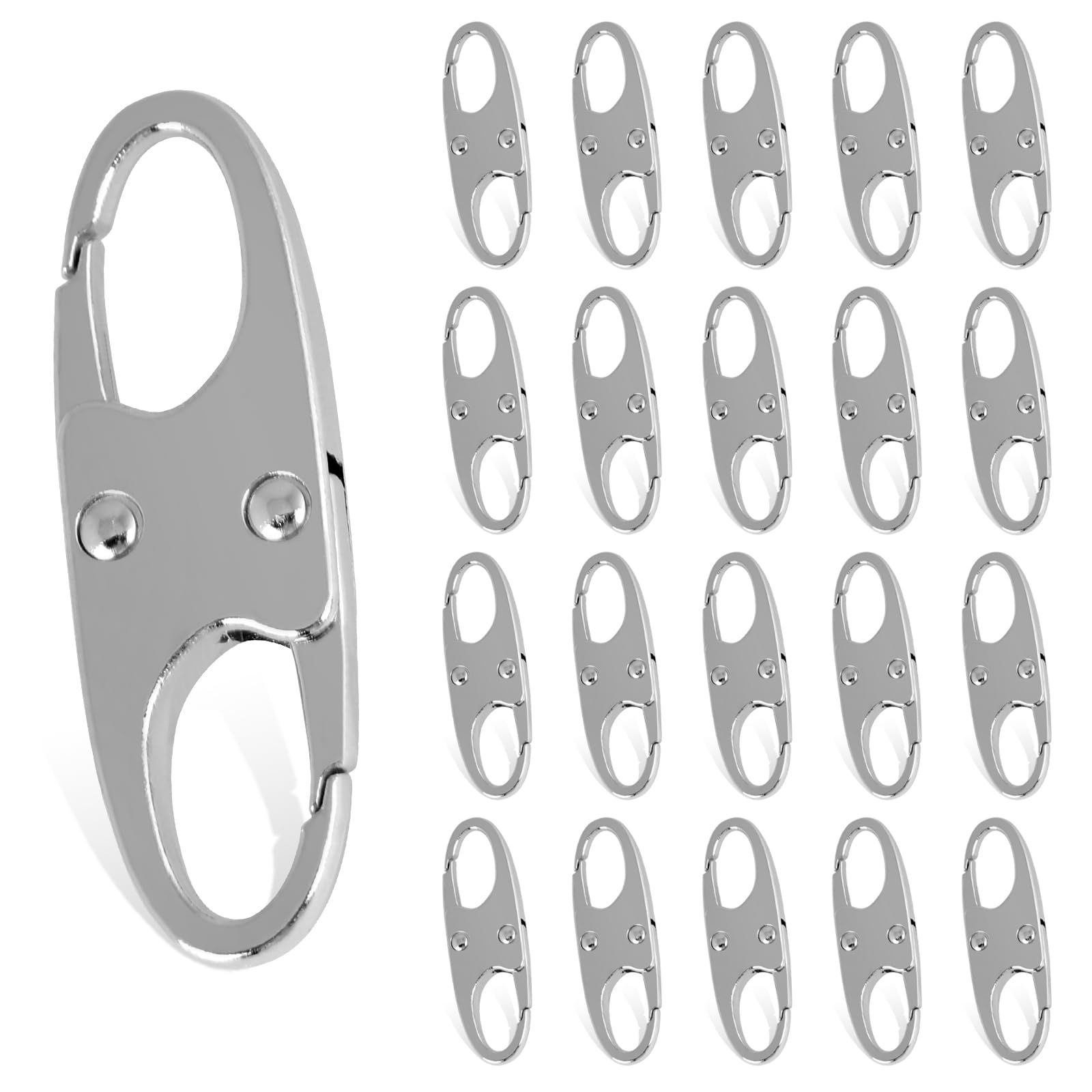 Phinus Lock Combo, Total 21PCS Clips Anti-Theft, S Shaped Zipper Locks, Locks Anti-Theft for Luggage, Clothing, Backpacks, Boots, Purses, Travel
