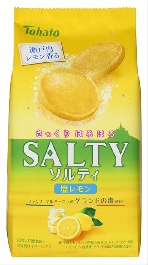 Amazon 東ハト ソルティ塩レモン 10枚 12袋 東ハト スナック菓子 通販