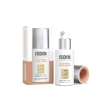 ISDIN Fusion Water MAGIC Repair Color SPF 50 (50 ml) | Crema Solare Viso Antietà Colorata | Tripla Azione Antinvecchiamento | Uso Quotidiano