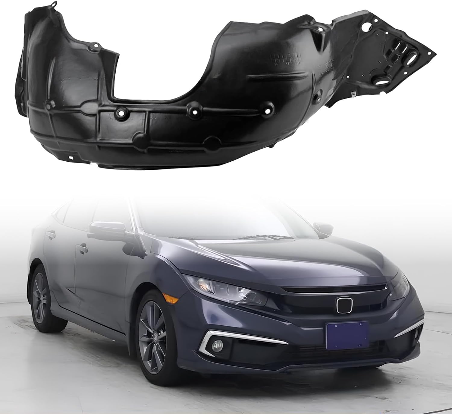 Front Right Inner Fender Liner Passenger Side Fits for 2019-2020 Kia Sorento Replacement of KI1249160