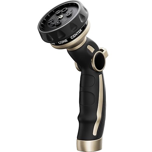 RESTMO Hose Nozzle Heavy Duty, Metal Water Hose Sprayer for
