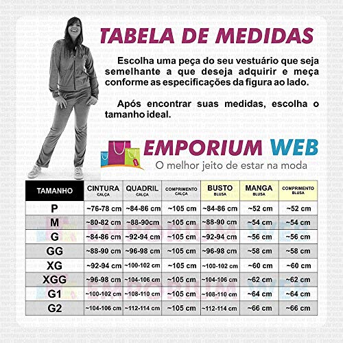 Conjunto Feminino Plush/Veludo - Azul (Calça + Blusa) EWF (G)