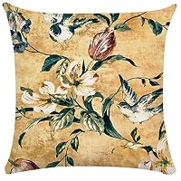 Federa Per Cuscino 50x50 Cm Con Rose In Stile Retrò Europeo - Stampata Fronte Retro - Cerniera Nascosta - 2