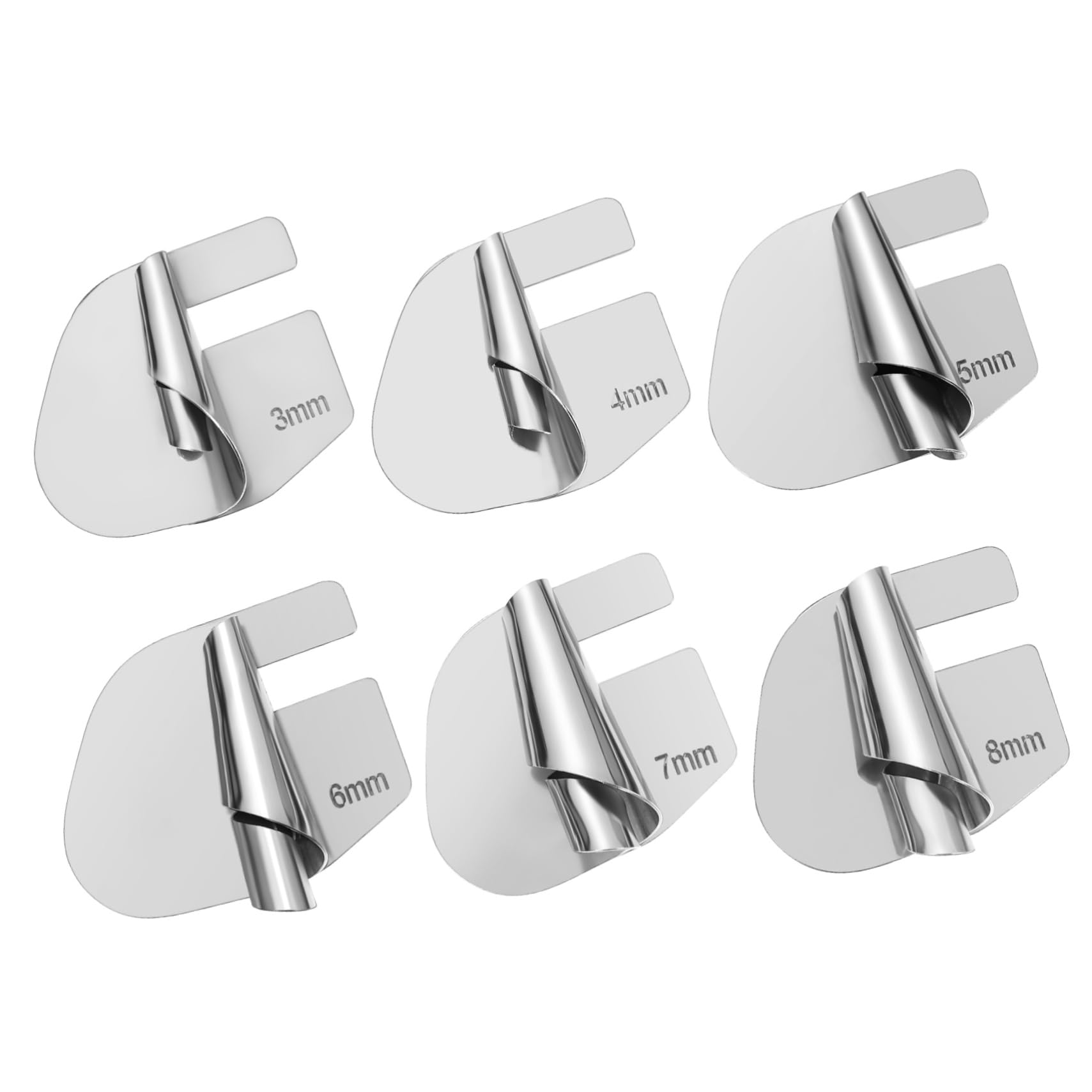 HOODANCOS 6 Pcs Sewing Machine Hemmer Foot Sewing Machine Seam Guide Sewing Rolled Hem Foot Stainless Steel