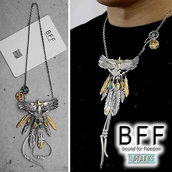 Amazon | [BFF] ブランド イーグルネックレス メンズ ネックレス