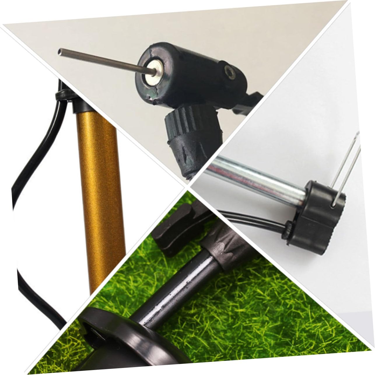 BRIGHTFUFU 1set Lightweight Portable Basketball Pump with Needles and Storage Bag Fast Inflation Bike Tire Pump for Boys and Girls and Adults High-Pressure Inflator Kit