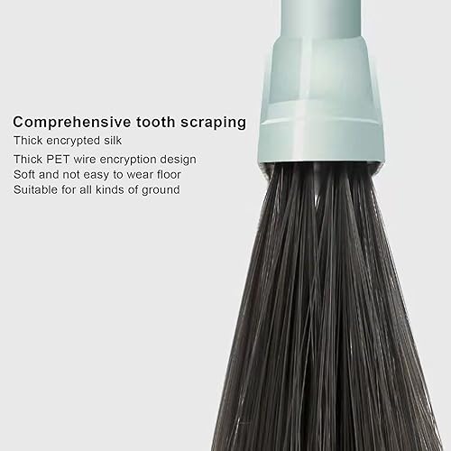 Miniatura 3 de Juego de escoba y recogedor para el hogar, escoba de mango largo con recogedor, escobas para barrer interiores, sala de estar, cocina, suelo