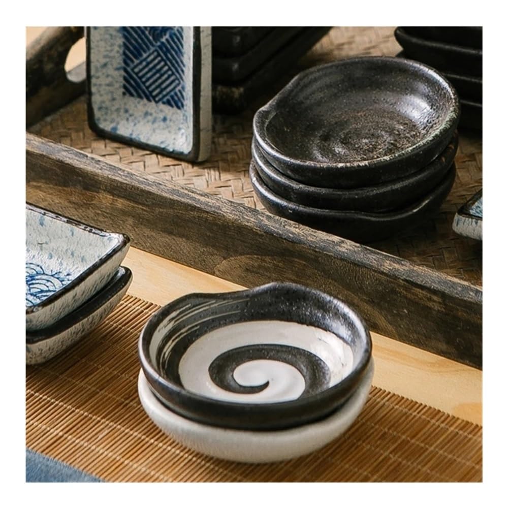Dessertteller Snackschalen, Keramik-Dip, kleine Gewürzschale, Gerichte mit Soße for Sushi und Soja