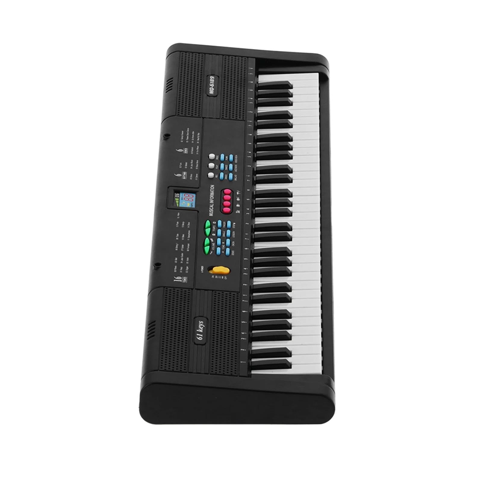 Elektroniczny Instrument Fortepianowy Profesjonalne Pianino Elektroniczne Dla Początkujących 61 Klawiszy Wielofunkcyjne Z Kablem USB I Mikrofonem