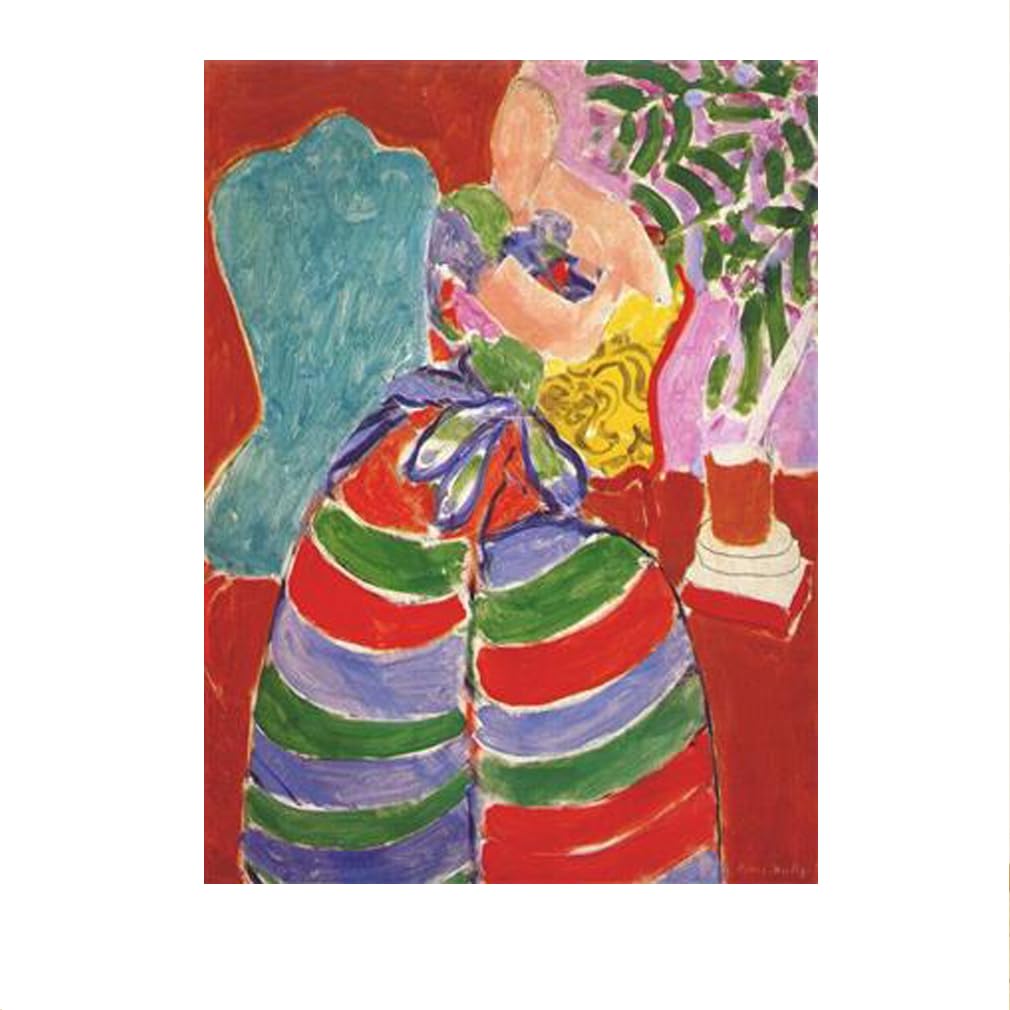 Peinture Henri Matisse femme et fleurs 40x60cm pour habiller un mur vide