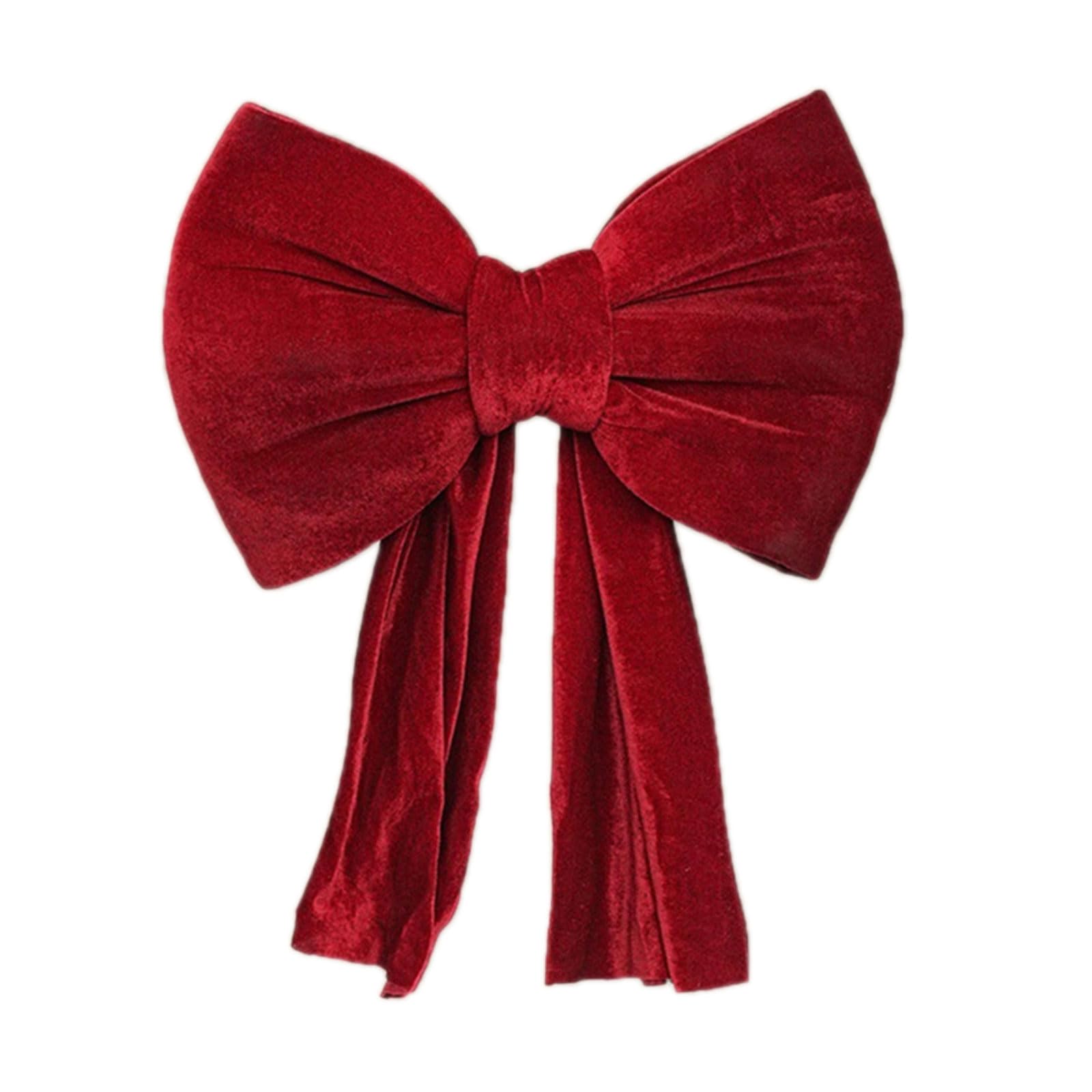 Nucelit Red Plushie Bow Tie Party Backdrop Large Bow Tie Decoration for Weddings Parties Enhances Visual Appeal Party Backdrop