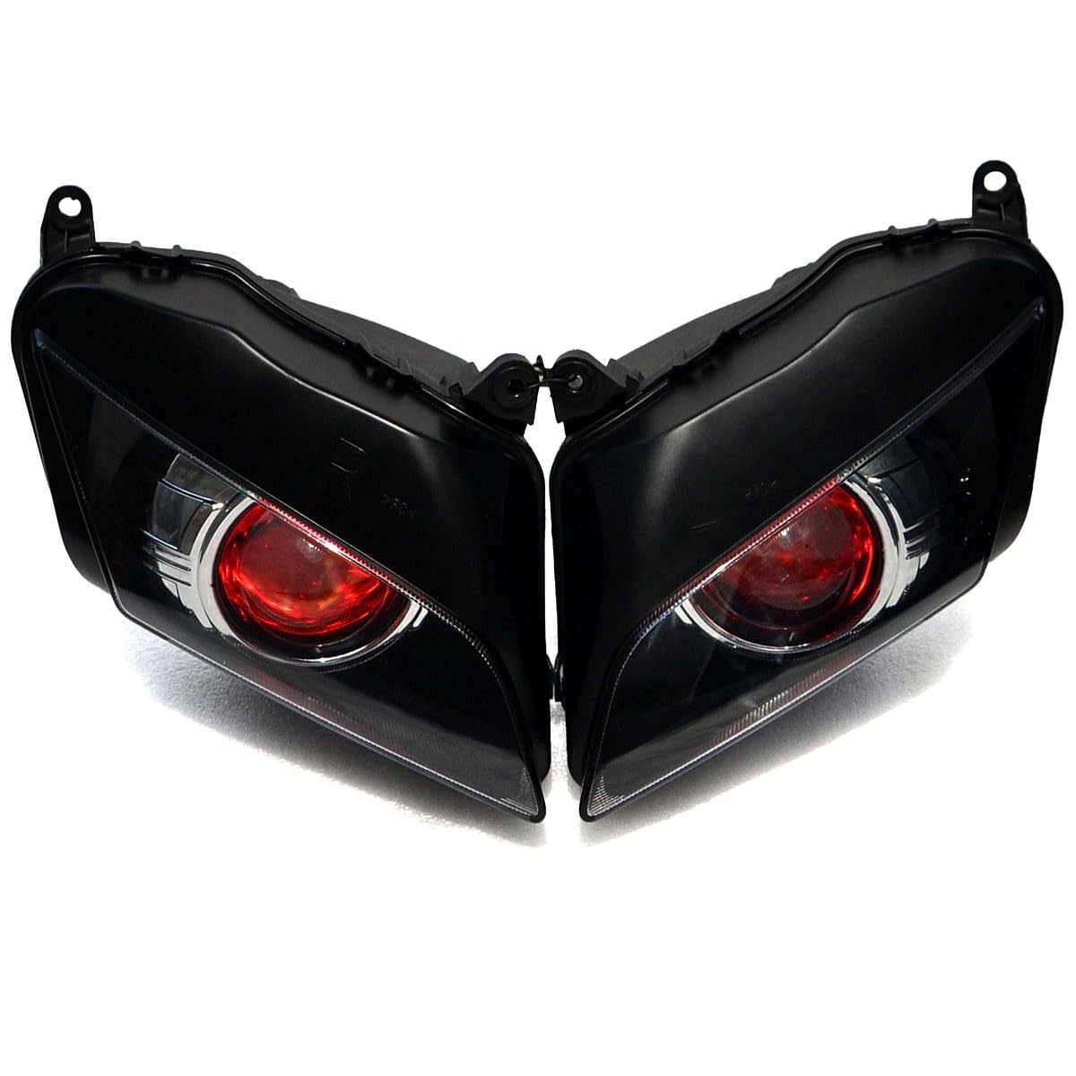 Red Demon Eyes LED Headlight Assembly For Honda CBR600RR 2007 2008 2009 2010 2011 2012 45W 6000lm